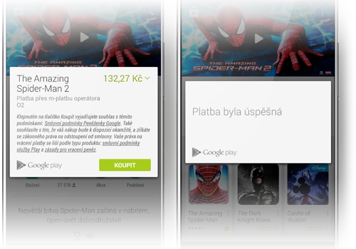 Nechcete v Google Play zadávat citlivé údaje o své kartě? Plaťte za aplikace z O2 vyúčtování!