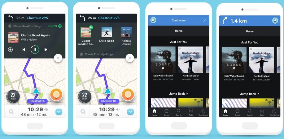 Navigace Waze si našla cestu do Spotify. Poslouchání hudby za jízdy je snazší