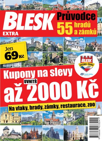 Obálka e-magazínu Poznej Česko - 55 hradů a zámků