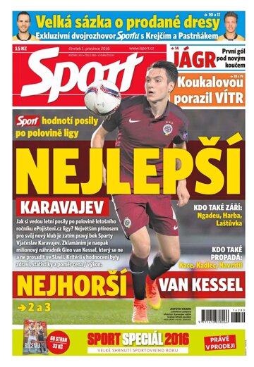 Obálka e-magazínu Sport 1.12.2016