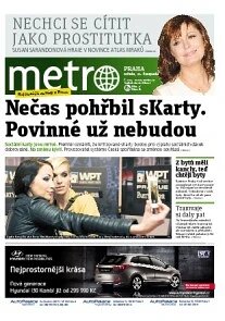 Obálka e-magazínu deník METRO 21.11.2012