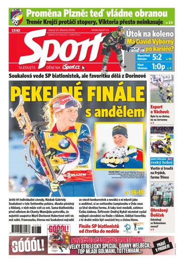 Obálka e-magazínu Sport 15.3.2016