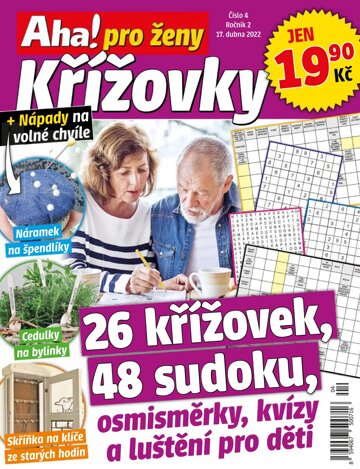 Obálka e-magazínu Aha! pro ženy křížovky 4/2022