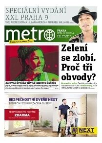 Obálka e-magazínu METRO XXL Pražská DEVÍTKA - 27.8.2014
