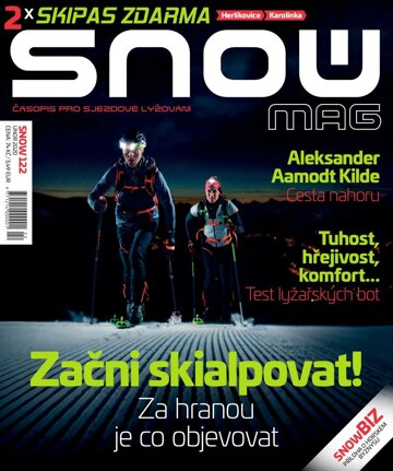 Obálka e-magazínu SNOW 122 - únor 2020