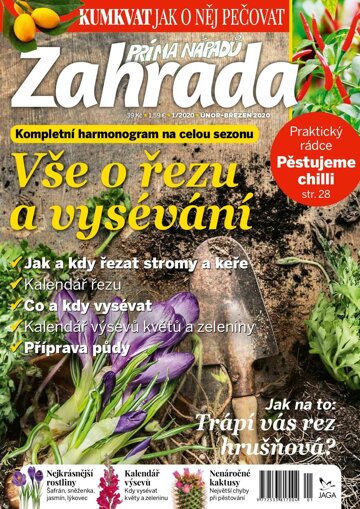 Obálka e-magazínu Zahrada prima nápadů 1/2020