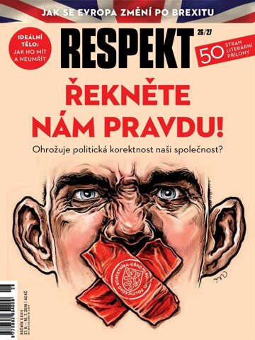 Obálka e-magazínu Respekt 26-27/2016