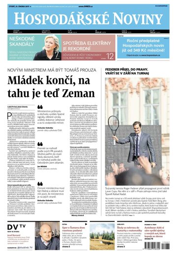 Obálka e-magazínu Hospodářské noviny 037 - 21.2.2017