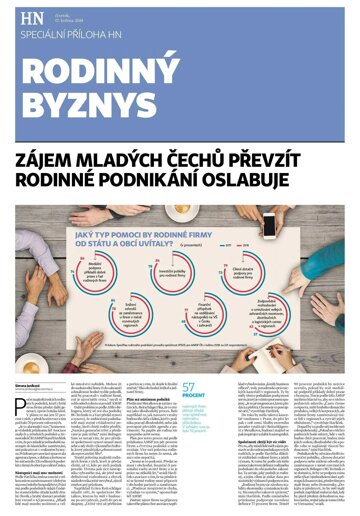 Obálka e-magazínu Hospodářské noviny - příloha 094 - 17.5.2018 příloha Rodinný byznys