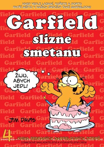 Obálka knihy Garfield slízne smetanu
