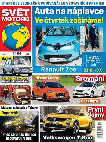Obálka e-magazínu Svět motorů 28.8.2017