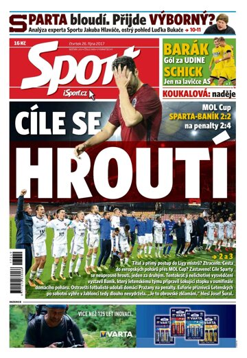 Obálka e-magazínu Sport 26.10.2017