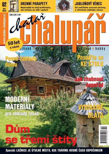 Obálka e-magazínu Chatař Chalupář 2/2018