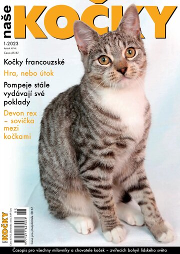Obálka e-magazínu Naše kočky 1/2023