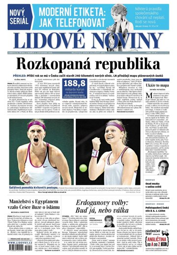 Obálka e-magazínu Lidové noviny 31.10.2015