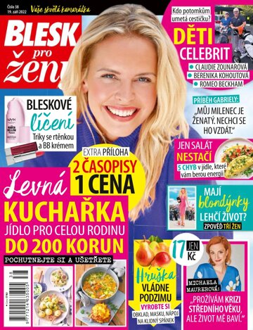 Obálka e-magazínu Blesk pro ženy 38/2022