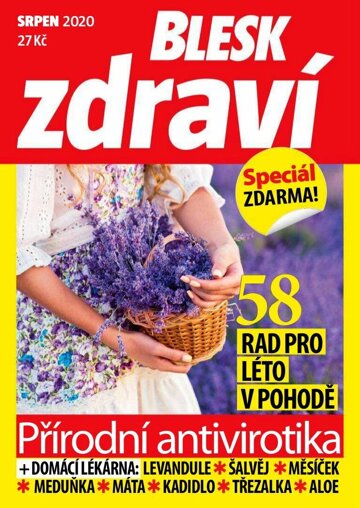 Obálka e-magazínu Příloha Blesk Zdraví 8/2020
