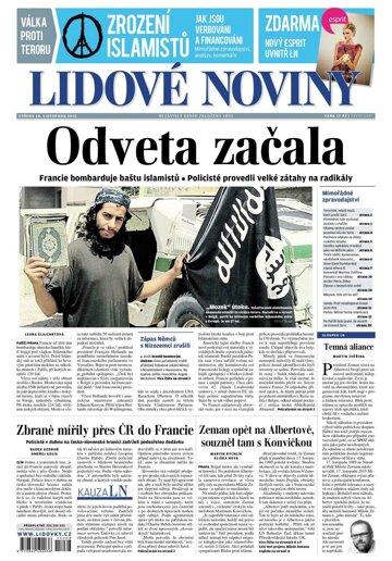 Obálka e-magazínu Lidové noviny 18.11.2015