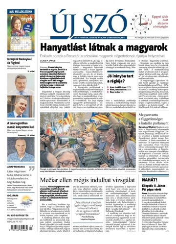 Obálka e-magazínu Új Szó 28.10.2017