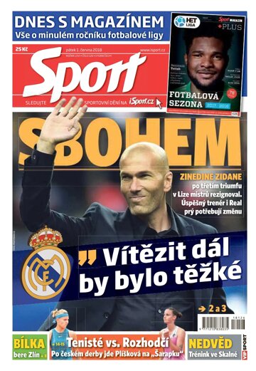 Obálka e-magazínu Sport 1.6.2018