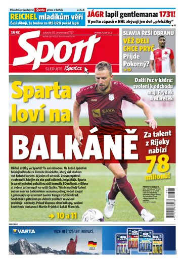 Obálka e-magazínu Sport 30.12.2017