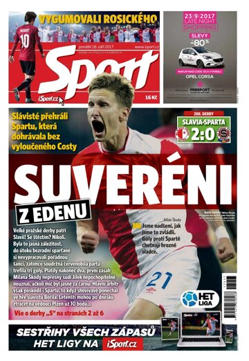 Obálka e-magazínu Sport 18.9.2017