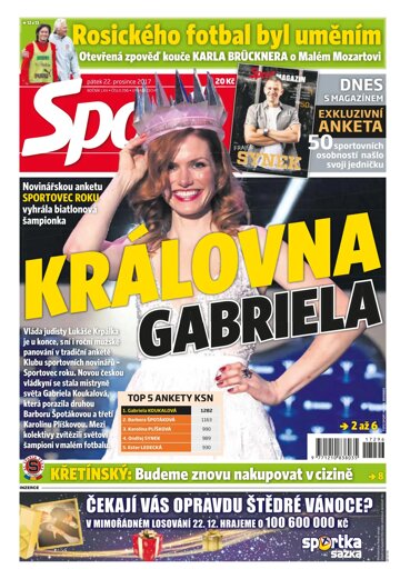Obálka e-magazínu Sport 22.12.2017