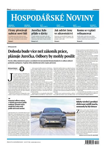 Obálka e-magazínu Hospodářské noviny 031 - 13.2.2024