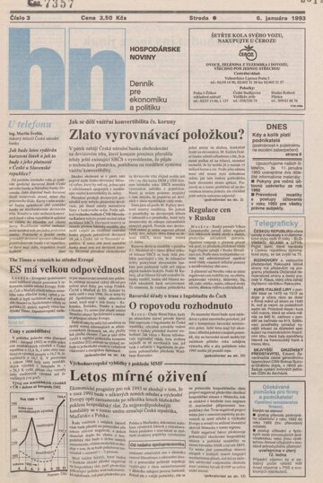 Obálka e-magazínu HN_6.1.1993