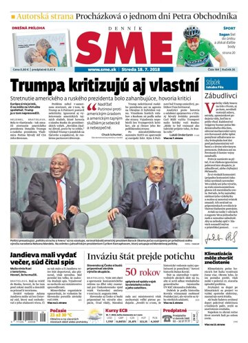 Obálka e-magazínu SME 18.7.2018