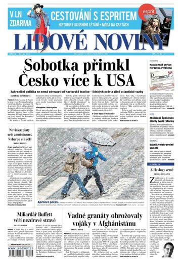 Obálka e-magazínu Lidové noviny 1.4.2015