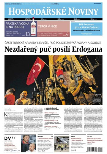 Obálka e-magazínu Hospodářské noviny 137 - 18.7.2016