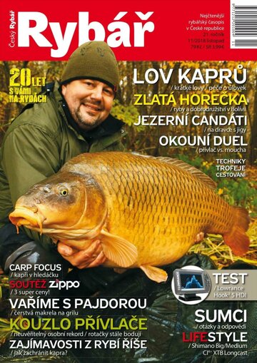 Obálka e-magazínu Český rybář 11/2018
