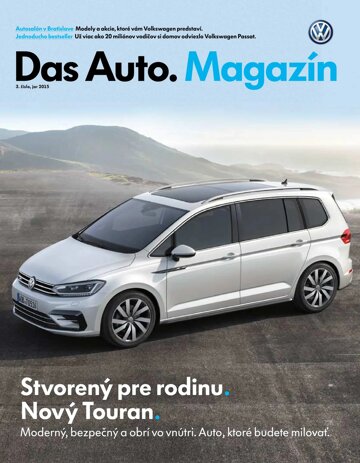 Obálka e-magazínu Das Auto. Magazín - jar 2015
