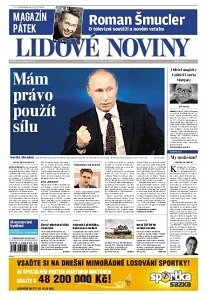 Obálka e-magazínu Lidové noviny 18.4.2014