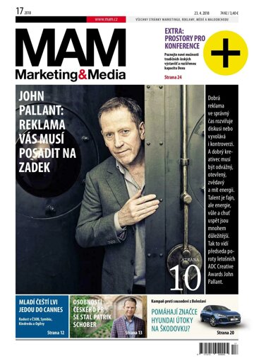 Obálka e-magazínu Marketing & Media 17 - 23.4.2018