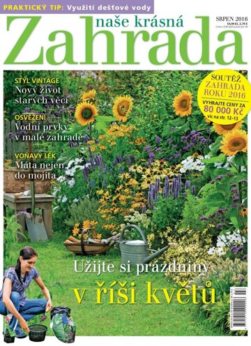 Obálka e-magazínu Naše krásná zahrada 8/2016