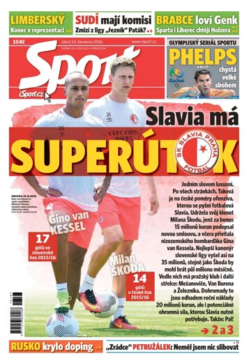 Obálka e-magazínu Sport 19.7.2016