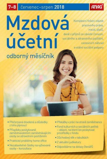 Obálka e-magazínu Mzdová účetní 2018 7–8/18