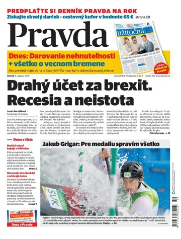 Obálka e-magazínu Pravda 9.8.2016