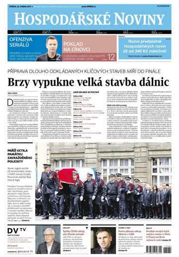 Obálka e-magazínu Hospodářské noviny 081 - 26.4.2017