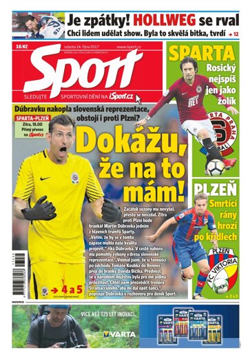 Obálka e-magazínu Sport 14.10.2017