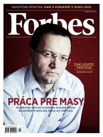 Obálka e-magazínu Forbes Sk 1/2012