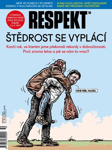 Obálka e-magazínu Respekt 50/2022