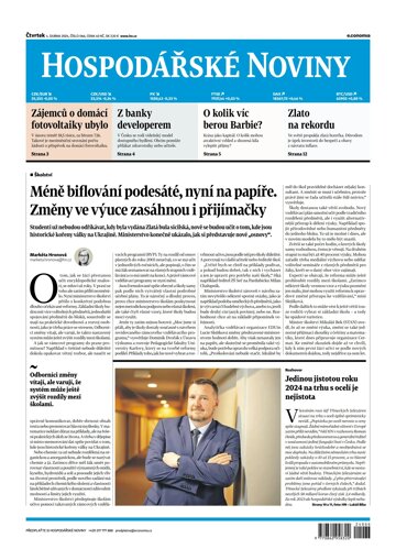 Obálka e-magazínu Hospodářské noviny 066 - 4.4.2024