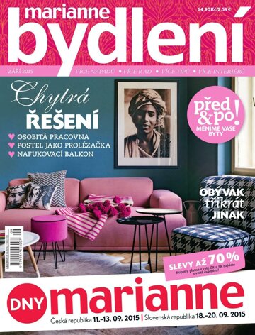 Obálka e-magazínu Marianne bydlení 9/2015