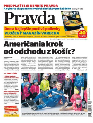 Obálka e-magazínu Pravda 26. 1. 2018