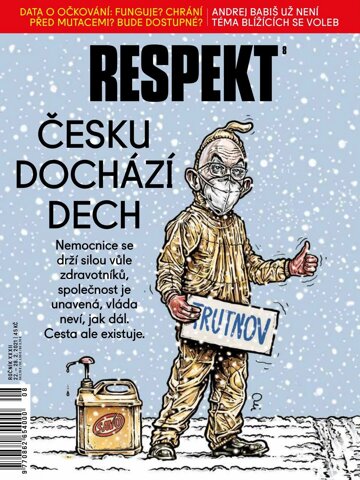 Obálka e-magazínu Respekt 8/2021