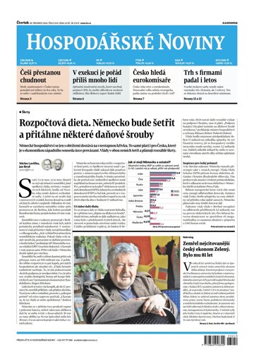 Obálka e-magazínu Hospodářské noviny 249 - 28.12.2023