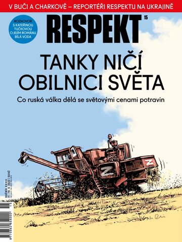 Obálka e-magazínu Respekt 15/2022